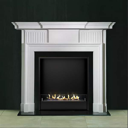Биокамин в мраморном портале Firezo Impero